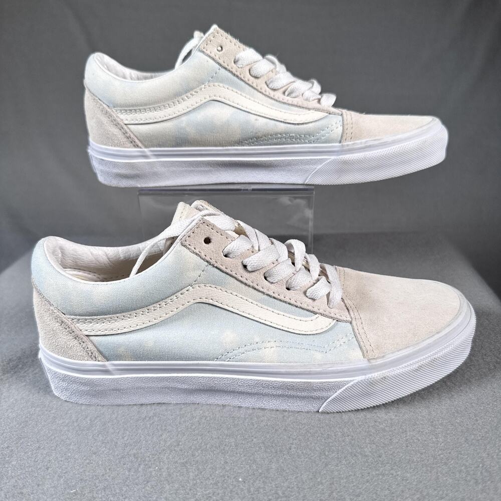 Vans Old Skool Cloud Shoes Womens 7 Suede Canvas Low Top Skate Classic Sneakers